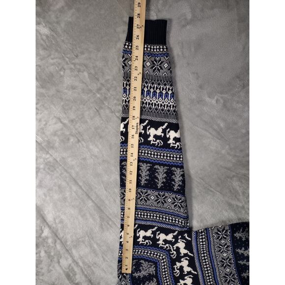 Aspen Sweater Mens XL Blue Fair Isle Pullover Nordic Winter Ski Snow Deer - Picture 8 of 9